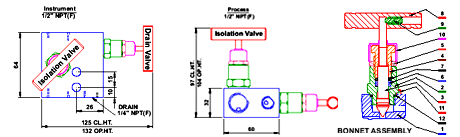 Stainless Steel 2 Values Straight Type